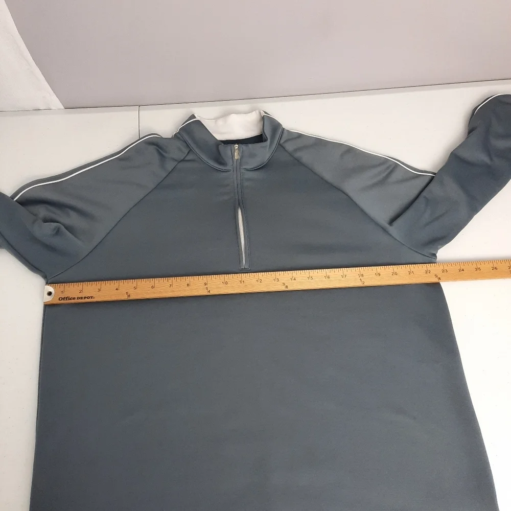 Adidas ClimaLite Men's Gray 1/4 Zip Pullover Sweatshirt size Medium